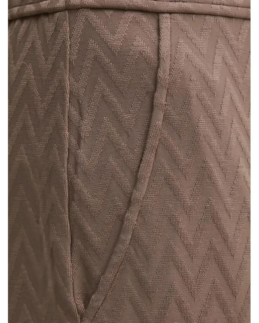 Mos Mosh Brown Pantalon À Chevrons