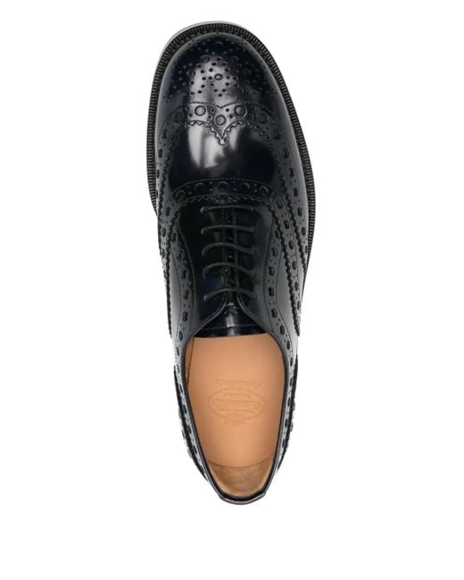 Church's Black Pilar Lace-Up Oxford Shoes