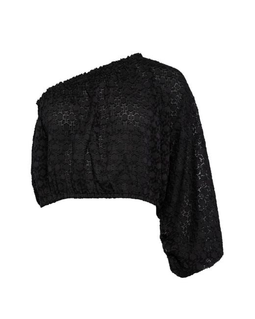 Eres Black Twist Asymmetric Top