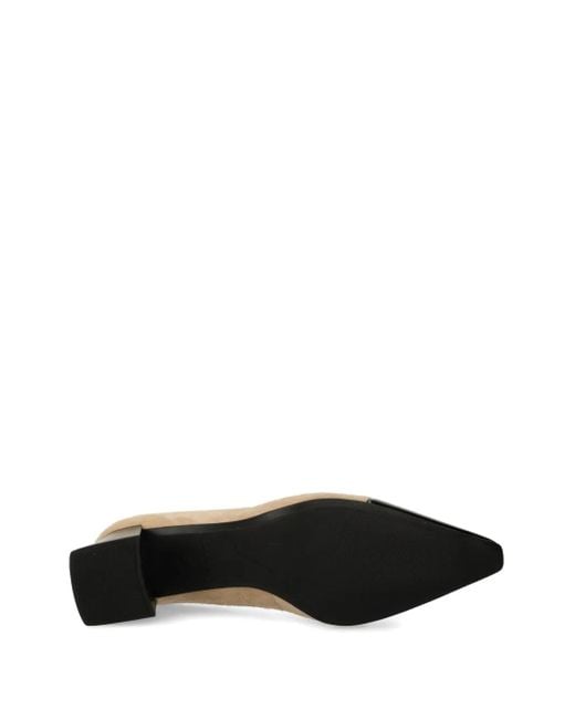 Vagabond Natural 58Mm Altea Suede Cap-Toe Pumps