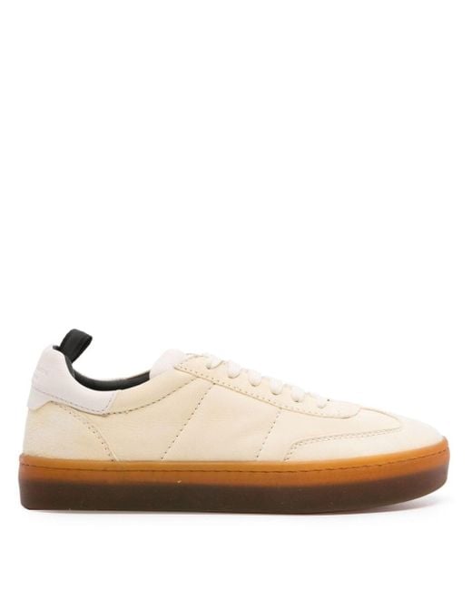 Officine Creative Natural Kombined 101 Leather Sneakers