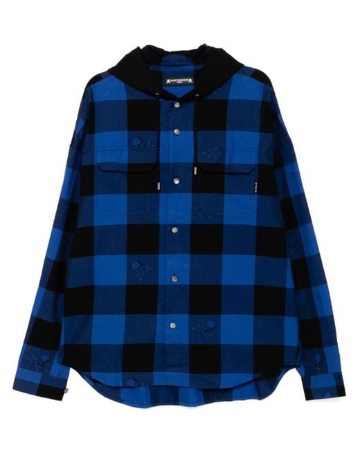 Camisa a cuadros MASTERMIND WORLD de hombre de color Blue