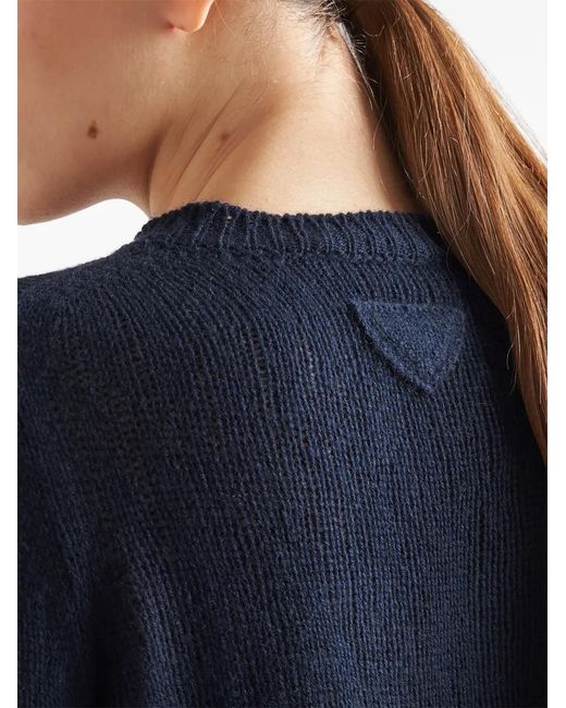 Prada Blue Cashmere Necklace F 5