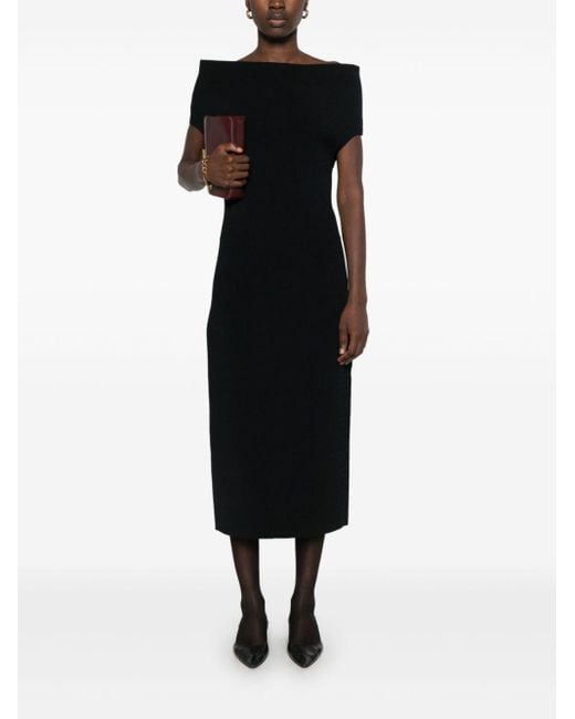 Dotme Ks Knit Dress Black