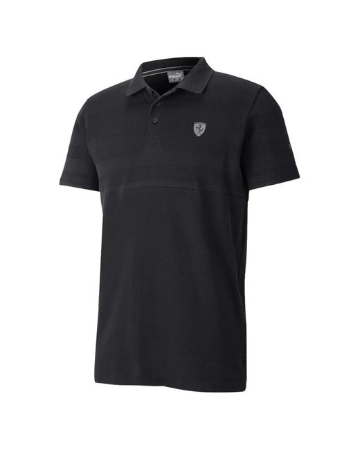 PUMA Black X Scuderia Ferrari Short-Sleeve Polo for men