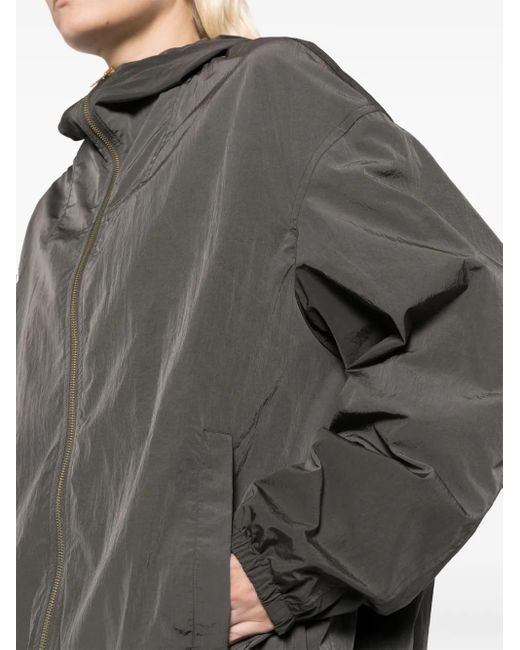 Fabiana Filippi Gray Windbreaker Jacket