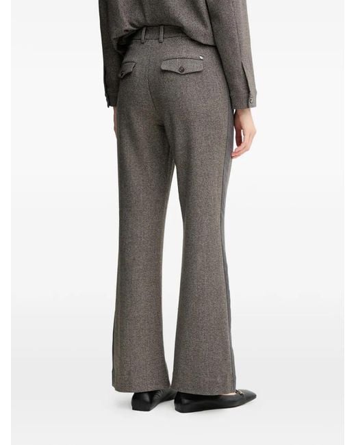 Mos Mosh Gray Side-Stripe Trousers