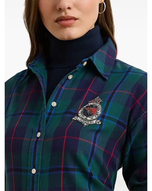 Ralph Lauren チェック シャツ Blue