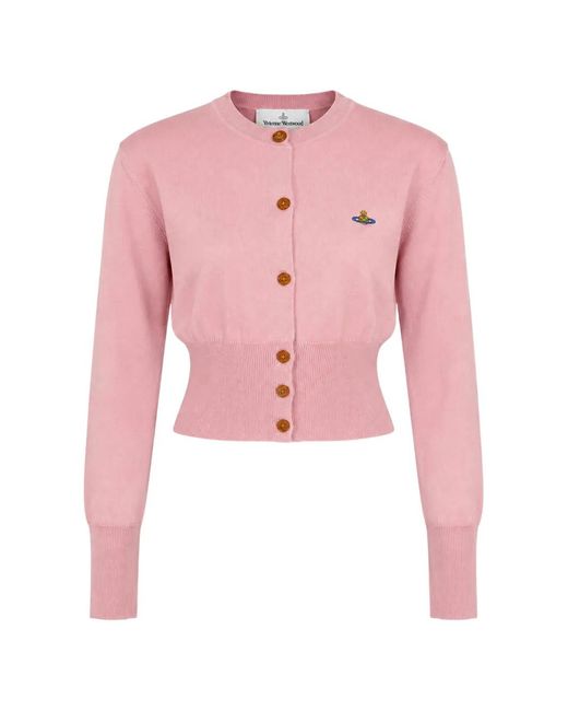 Vivienne Westwood Pink Bea Cropped Cardigan