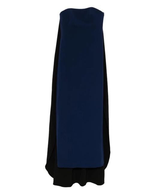 Amsale Blue Sheath Gown