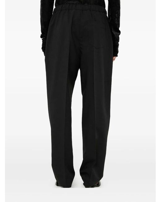 MEIMEIJ Black Drawstring Trousers