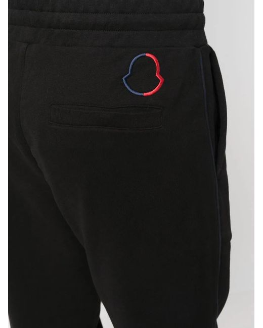 Moncler Black Drawcord Cuffed Pants for men