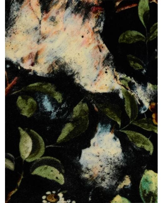 Vestido de fiesta con estampado floral Roberto Cavalli de color Black