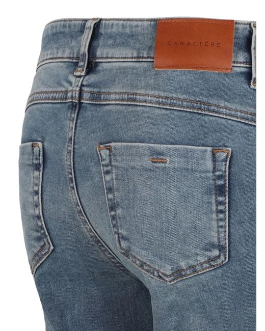 Caractere Blue Logo-Patch Jeans