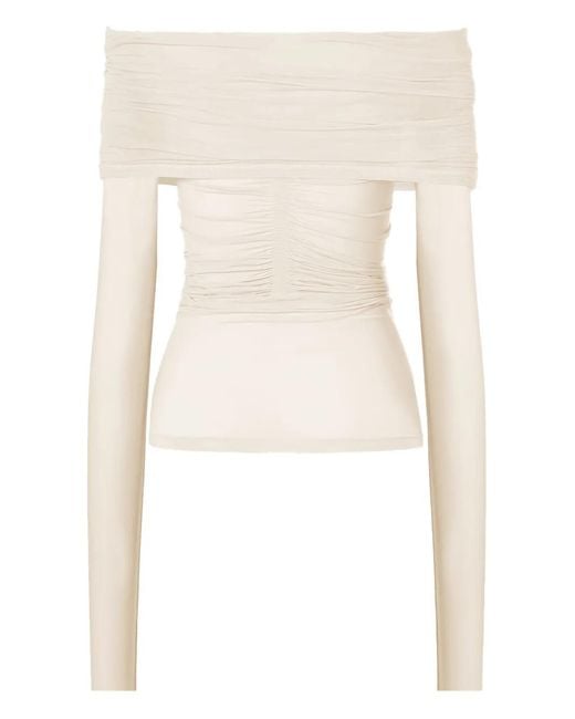 Wolford White Off-Shoulder Top