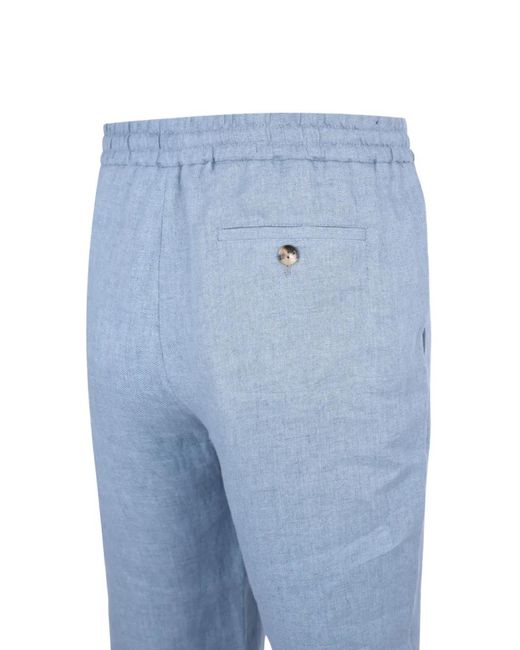 Agnona Blue Drawstring Trousers for men