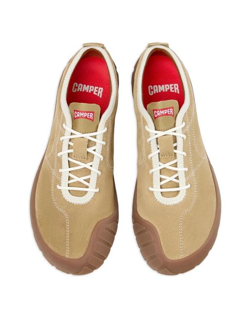 Camper White Peu Path+ Leather Sneakers