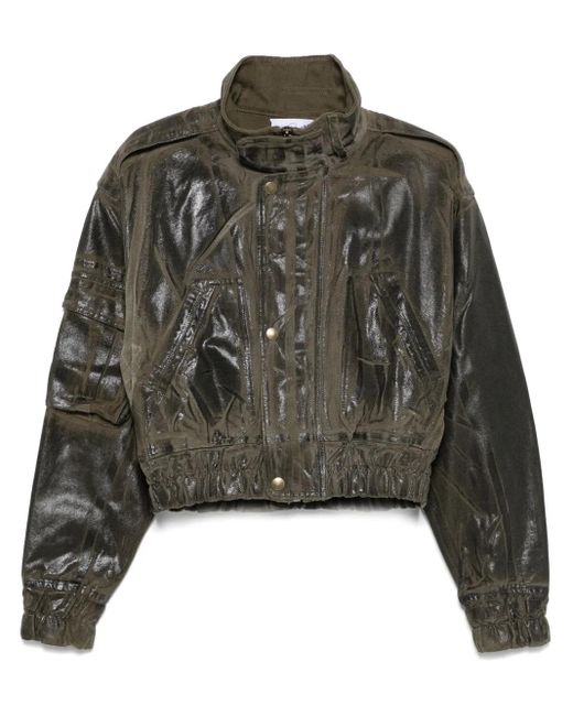 VAQUERA Green Canvas Bomber Jacket