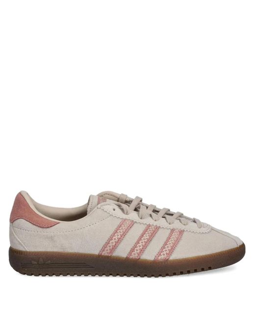 Adidas Brown Bermuda Three-Stripe Sneakers