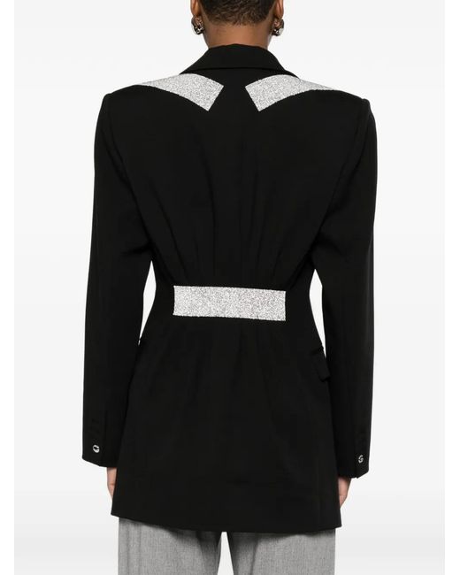 Coperni Black Embellished Single-Breasted Blazer