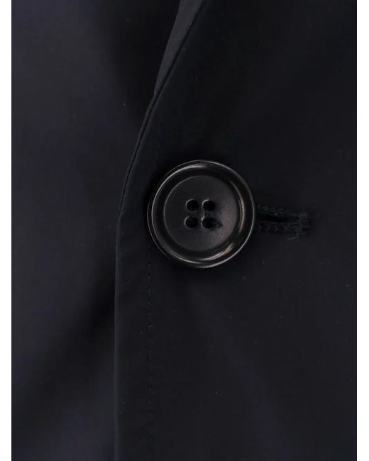 Aspesi Blue Flap-Pocket Two-Button Blazer for men