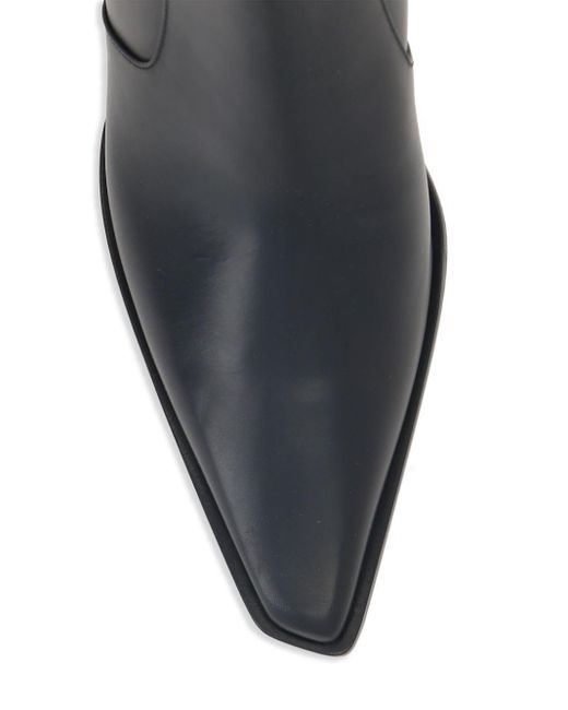 Bottega Veneta Black Stiefeletten mit spitzer Kappe 50mm