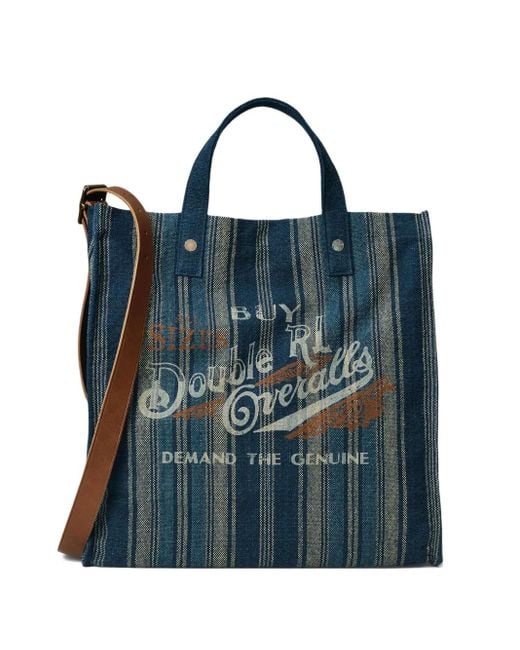 RRL Gestreifter Shopper in Blue für Herren