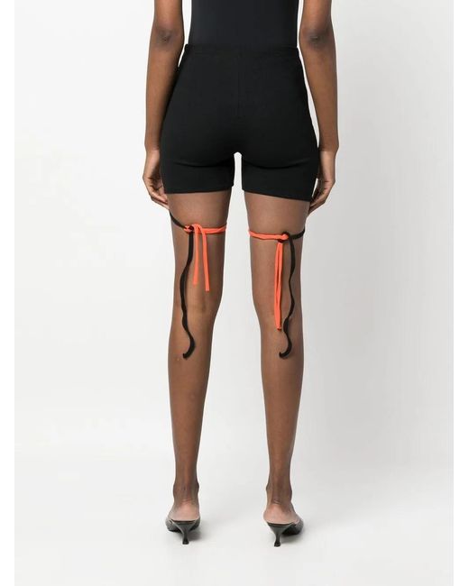 OTTOLINGER Black Lounge Rib Wrap Shorts