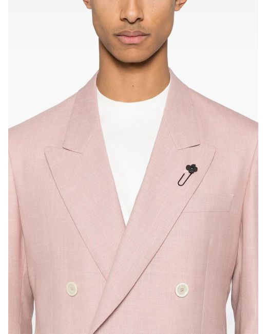 メンズ Lardini ダブルジャケット Pink