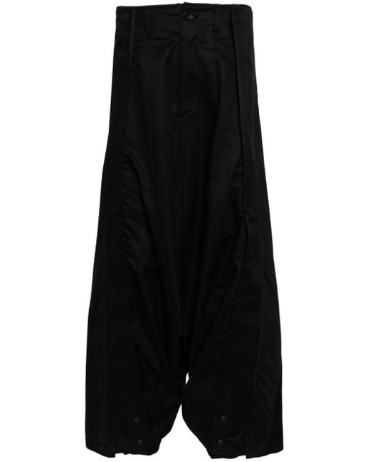 Julius Loose fir cotton blend trousers in Black für Herren