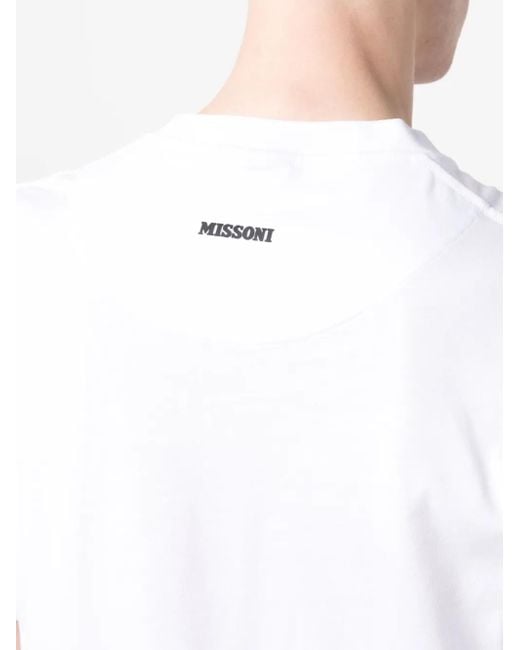 Missoni T-Shirt Mit Grafischem Print in White für Herren
