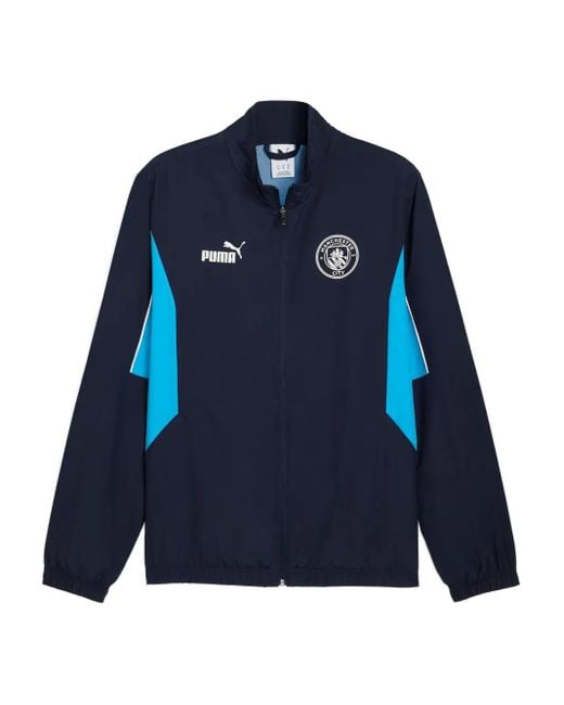 PUMA Blue Manchester City Football Archive Jacket for men
