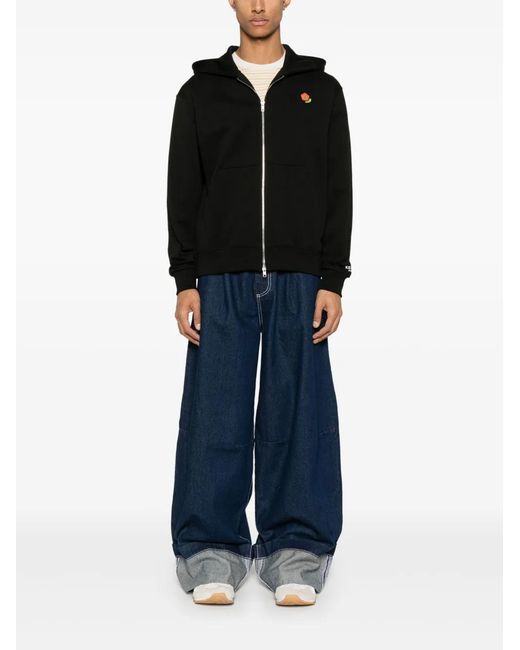 KENZO Black Pop Cotton Hoodie for men