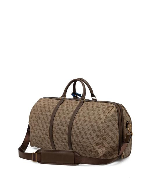 Guess Brown Pisa Patterned Holdall for men
