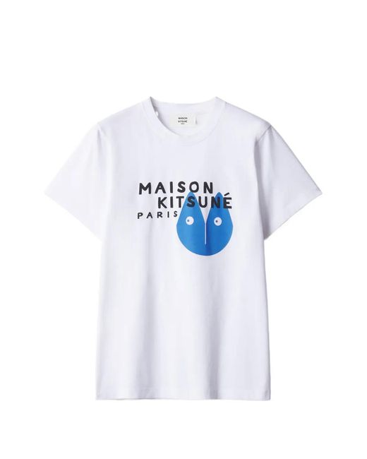 Maison Kitsuné White Fortune Fox Cotton T-Shirt