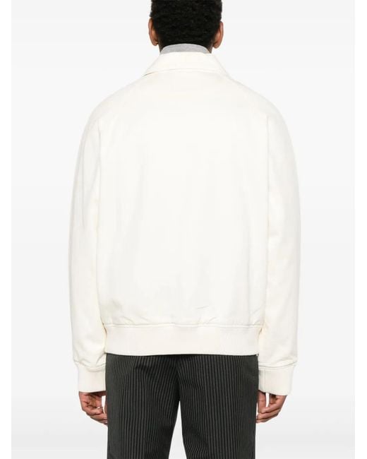 Axel Arigato White Roman Bomber Jacket for men