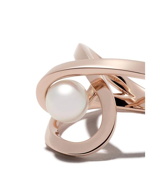 Tasaki White 18Kt Rose Atelier Aurora Akoya Pearl Ring