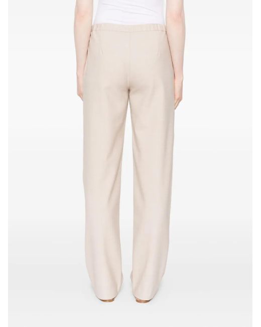 Pantalones rectos con cordones Antonelli de color White
