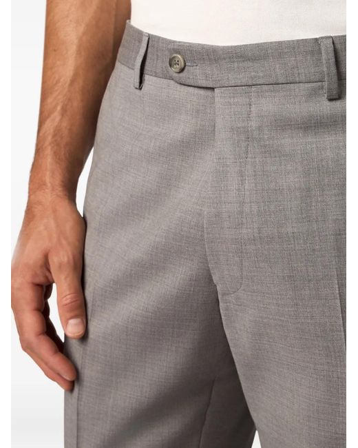 Brooks Brothers Gray Virgin-Wool Trousers for men