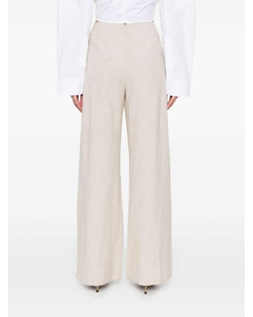 Cult Gaia White Pompori Wide-leg Trousers