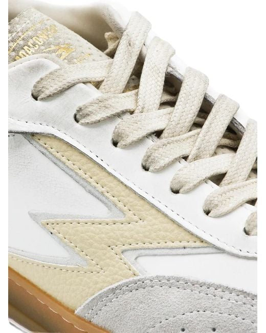 Baskets À Empiècements Et Patch Éclair Moa Concept pour homme en coloris White