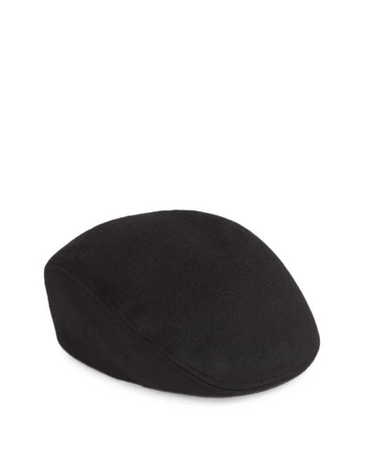 Jacquemus Black Logo-Embroidered Flat Cap for men