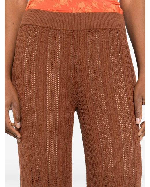 Bompard Brown Pointelle Trousers
