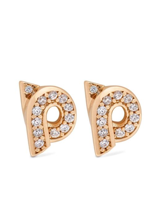 Ferragamo Metallic Giancini Rhinestone-embellished Stud Earrings