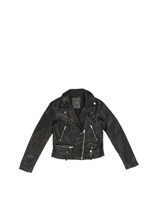 HTC Black Santa Ana Stud-Embellished Leather Jacket