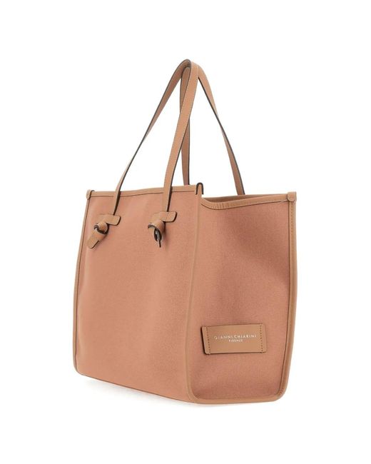 Gianni Chiarini Natural Knot-Detail Tote Bag