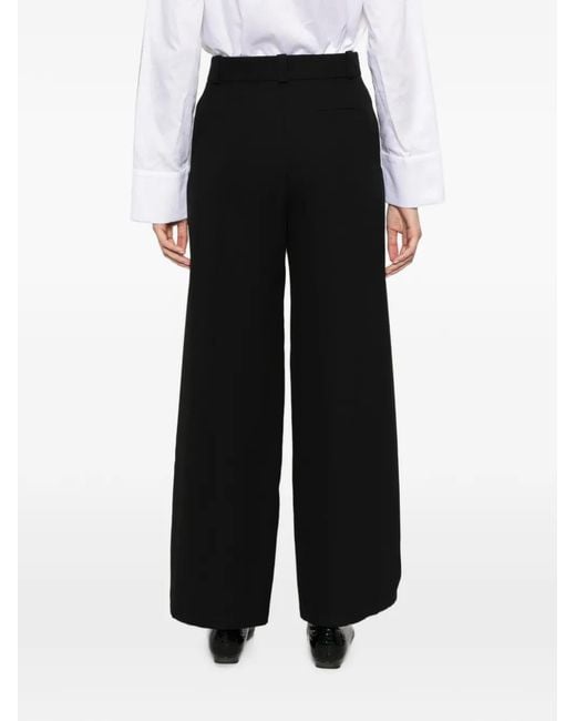 Giorgio Armani Black Wide-Leg Palazzo Pants