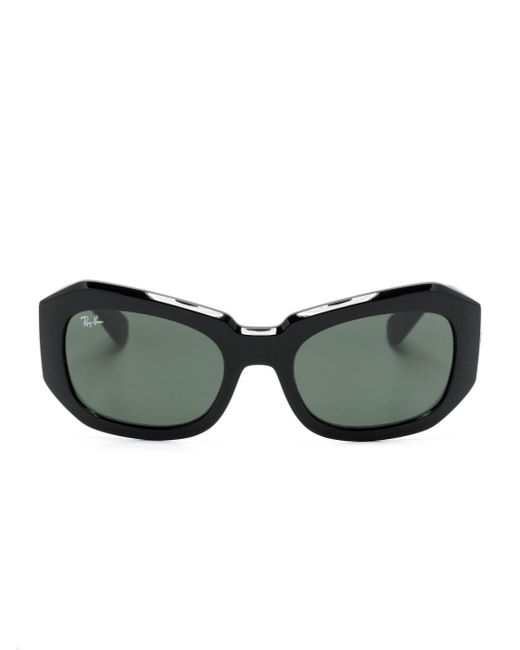 Ray-Ban Green Beate Rectangle-frame Sunglasses
