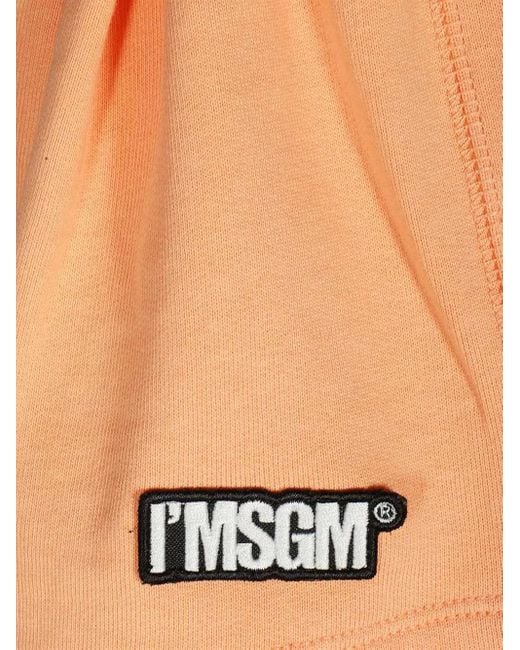 MSGM White Short À Patch Logo