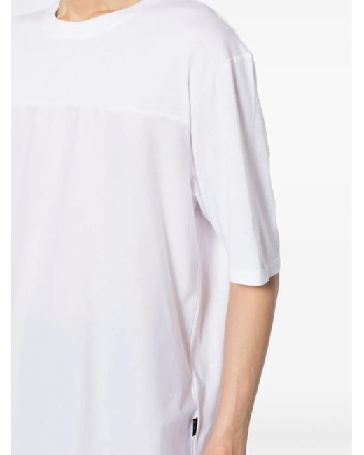 IRO White Panelled Cotton T-Shirt for men